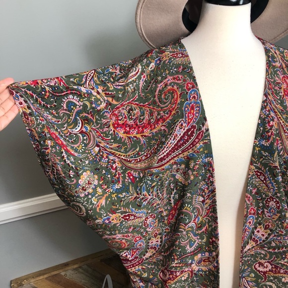 Boho Long print Kimono - Picture 4 of 5